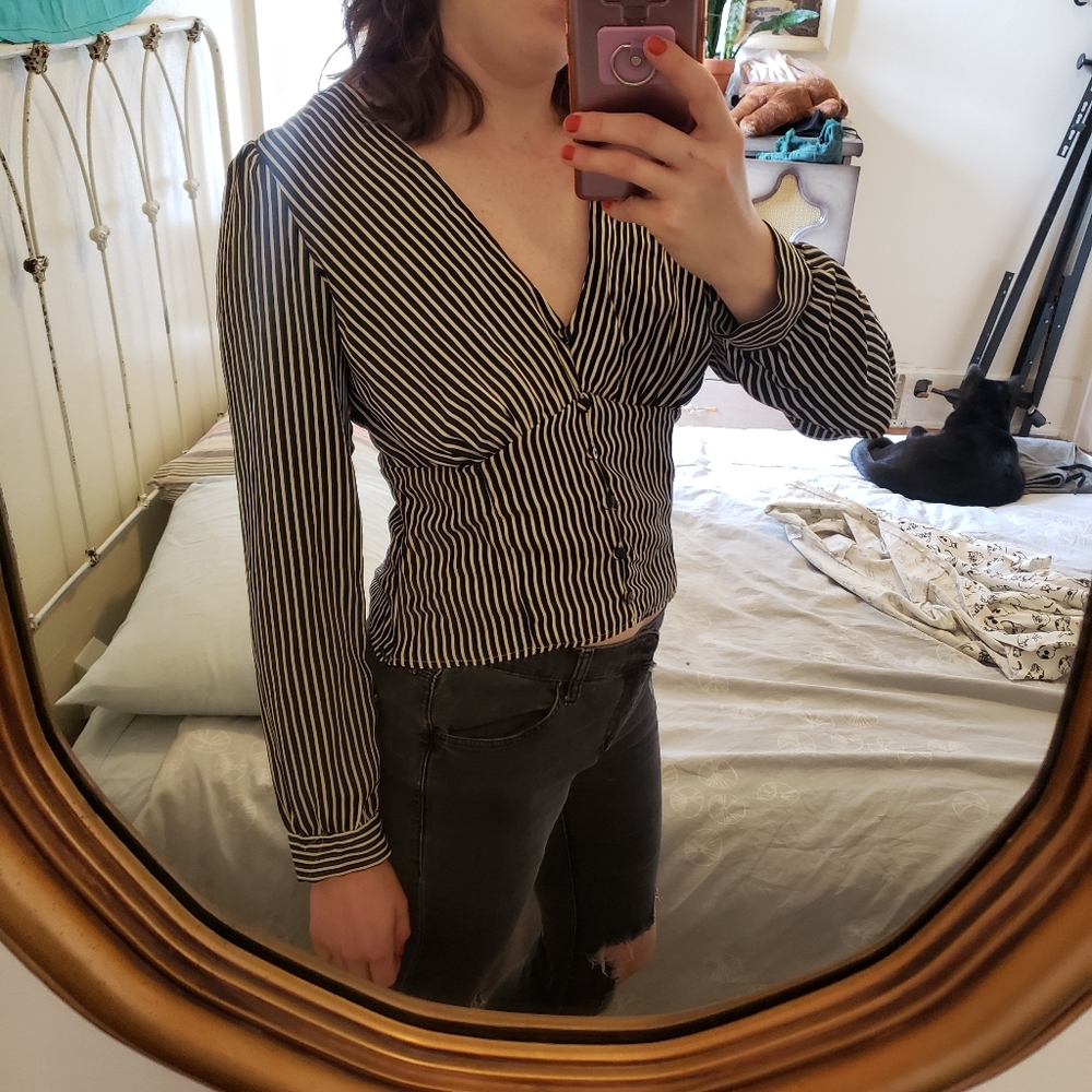 Bershka long-sleeved top